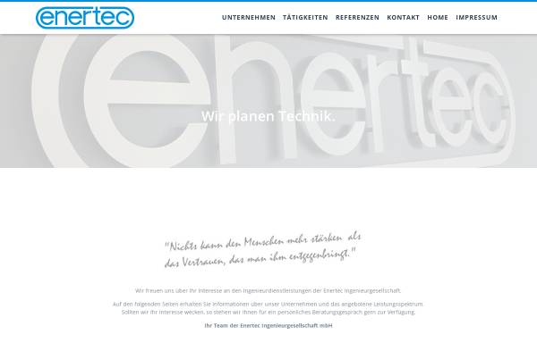 Vorschau von www.enertec.de, Enertec Ingenieurgesellschaft mbH