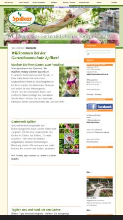 Vorschau der mobilen Webseite www.gartenbaumschule.de, Gartenbaumschule Spilker