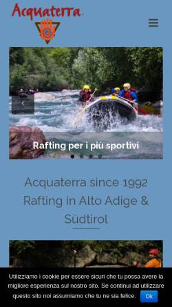 Vorschau der mobilen Webseite www.acquaterra.it, Acquaterra adventure club