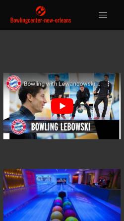 Vorschau der mobilen Webseite bowlingcenter-new-orleans.de, Bowlingcenter New Orleans