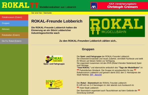 Vorschau von rokal-tt.lobberich.de, Rokal-TT Modelleisenbahnen aus Lobberich