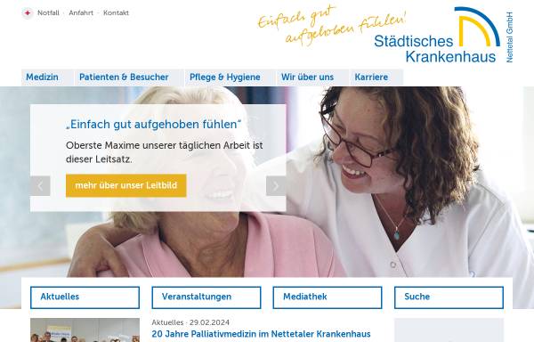 Vorschau von www.krankenhaus-nettetal.de, Städtisches Krankenhaus Nettetal-Lobberich