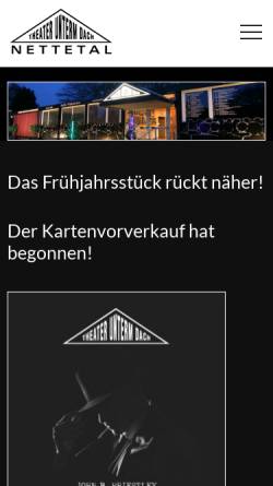 Vorschau der mobilen Webseite www.theateruntermdach.de, Theater unterm Dach