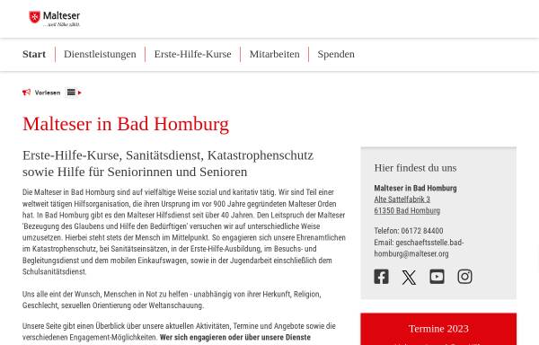 Vorschau von www.malteser-bad-homburg.de, Malteser Hilfsdienst Bad Homburg