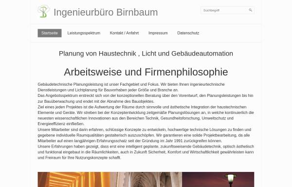 Vorschau von www.ib-birnbaum.de, Ingenieurbüro Birnbaum, Inh. K.-H. Birnbaum