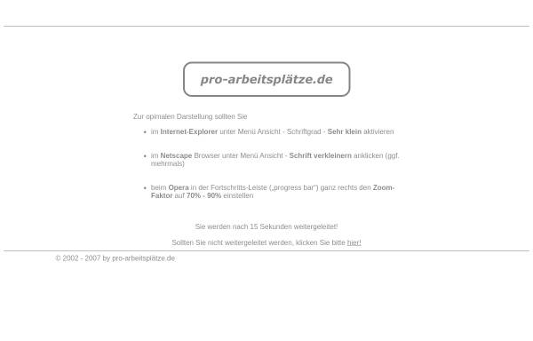 Vorschau von www.pro-arbeitsplaetze.de, Pro-Arbeitsplaetze.de