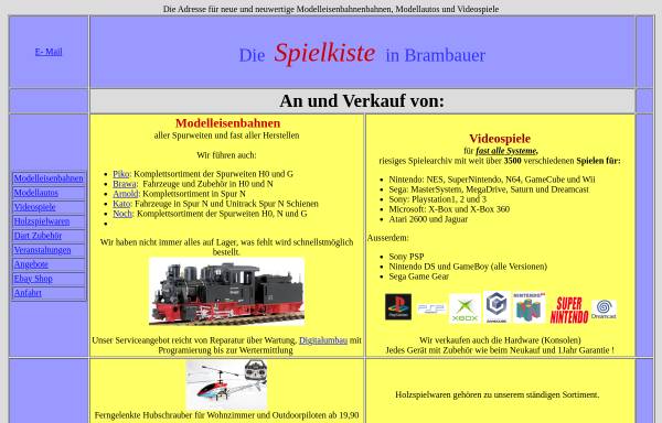 Vorschau von www.spielkiste-online.de, Die Spielkiste, Inhaber Dütsche Hofmann GbR