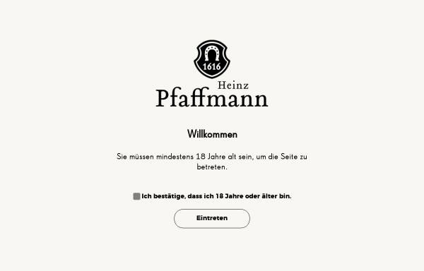 Vorschau von www.pfaffmann-wein.de, Weingut Heinz Pfaffmann