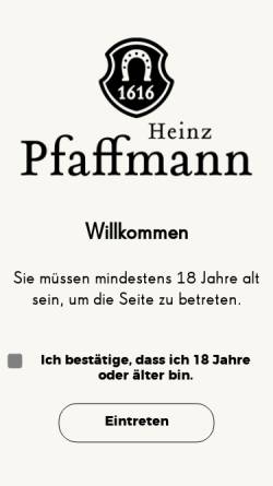Vorschau der mobilen Webseite www.pfaffmann-wein.de, Weingut Heinz Pfaffmann