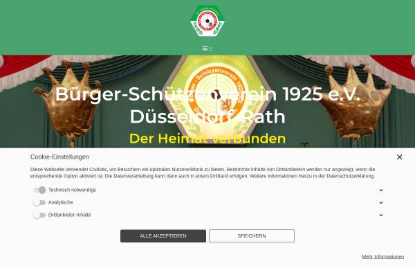 Vorschau von www.bsv1925.de, Bürger-Schützenverein Düsseldorf-Rath 1925 e.V.