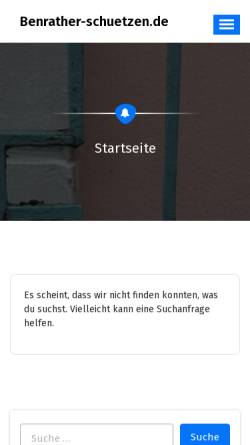 Vorschau der mobilen Webseite benrather-schuetzen.de, Schützenbruderschaft St. Cäcilia Benrath e.V.