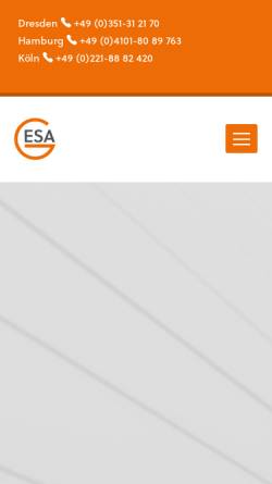 Vorschau der mobilen Webseite www.gesa-ingenieure.de, Ingenieurgesellschaft für Technische Gesamtplanung mbH