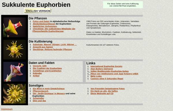 Vorschau von www.euphorbia.de, Euphorbien