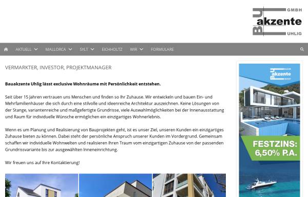 Vorschau von www.bauakzente.de, Bauakzente Uhlig GmbH