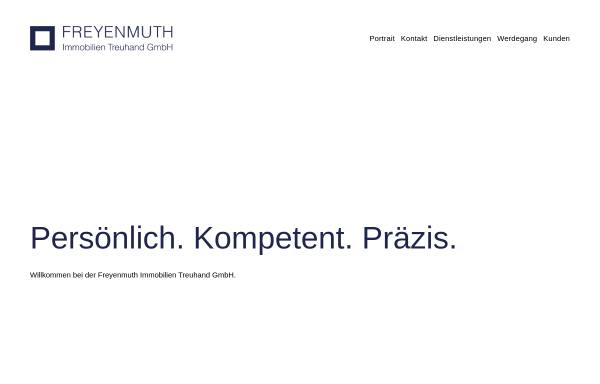 Vorschau von www.freyenmuth.ch, Freyenmuth Immobilien Treuhand GmbH