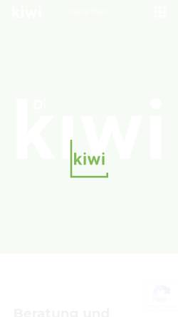 Vorschau der mobilen Webseite www.kiwi.ch, KIWI Systemingenieure und Berater AG