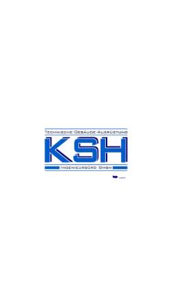 Vorschau der mobilen Webseite www.ksh-haustechnik.de, KSH Ingenieurbüro GmbH