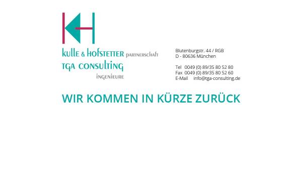 Vorschau von www.tga-consulting.de, Kulle & Hofstetter Partnerschaft