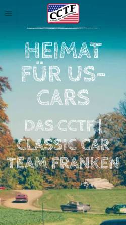 Vorschau der mobilen Webseite www.cctf.de, CCTF - Classic Car Team Franken