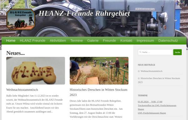 Vorschau von www.hlanz-freunde.de, HLANZ Freunde Ruhrgebiet eV.