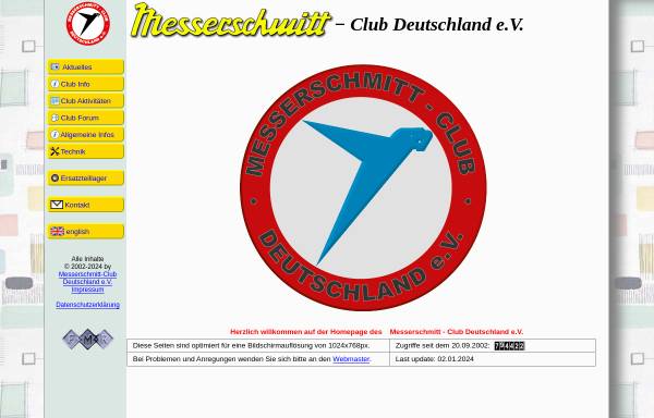 Vorschau von messerschmitt-club-deutschland.de, Messerschmitt - Club Deutschland e.V.
