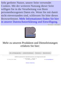 Vorschau der mobilen Webseite www.eurox-gmbh.de, Eurox Gesellschaft für Oberflächenchemie und Anlagentechnik mbH