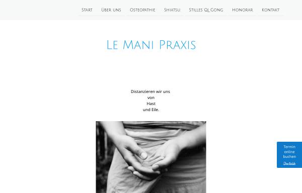 Vorschau von www.lemanipraxis.de, Le Mani - Physiotherapie & Shiatsu