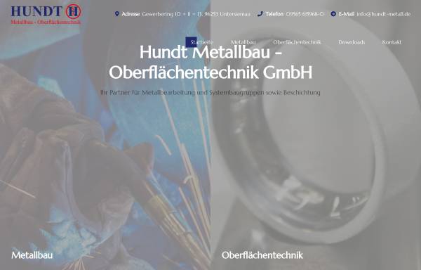Vorschau von www.hundt-metall.de, Metallbau Hundt GbR