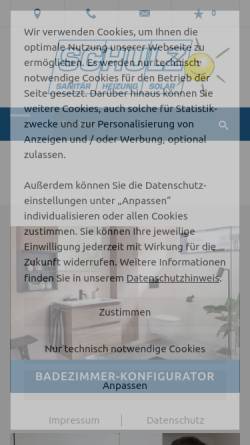 Vorschau der mobilen Webseite www.schulz-haustechnik.de, Schulz Sanitär - Heizung - Klima
