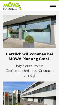 Vorschau der mobilen Webseite www.moewa.ch, Möwa-Planung GmbH