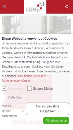 Vorschau der mobilen Webseite ib-mueller-riesa.de, Müller & Partner