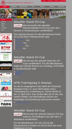 Vorschau der mobilen Webseite www.radsport-thueringen.de, Thüringer Radsport-Verband e. V.
