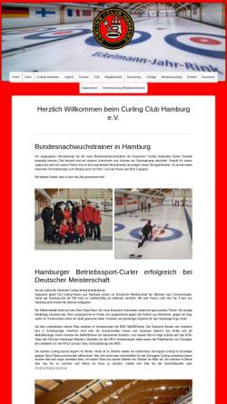 Vorschau der mobilen Webseite www.curlingclubhamburg.com, Curling Club Hamburg e.V.