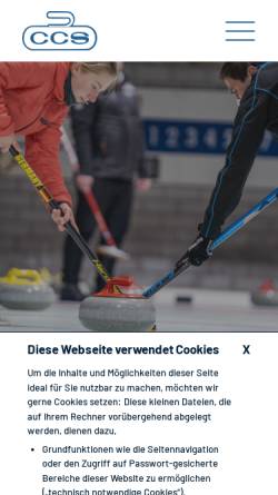 Vorschau der mobilen Webseite www.curling.de, Curling Club Schwenningen