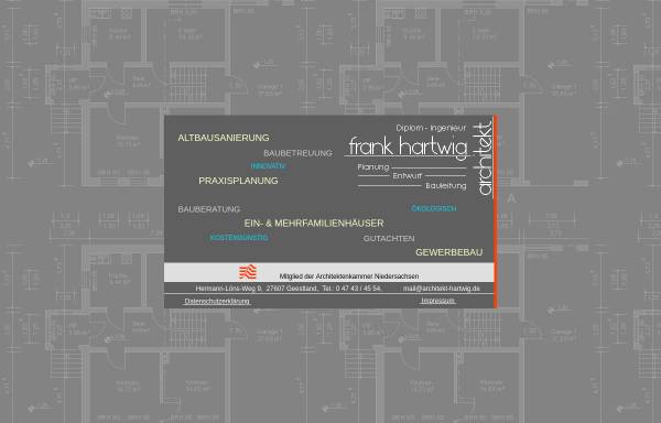 Vorschau von www.architekt-hartwig.de, Frank Hartwig, Architekt