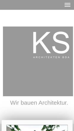 Vorschau der mobilen Webseite architektur-ks.jimdo.com, Krämer, Bernd; Susok, Klaus P.