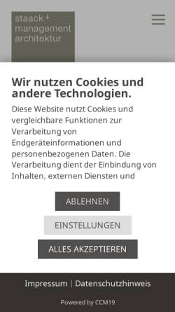 Vorschau der mobilen Webseite staack-architekten.de, Staack