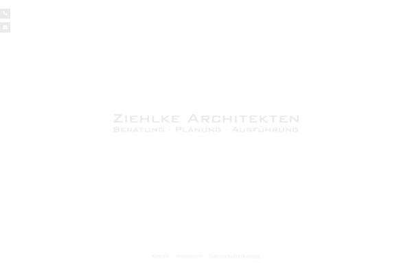 Vorschau von www.ziehlke-architekten.de, Dipl.-Ing. Architekt Thomas Ziehlke