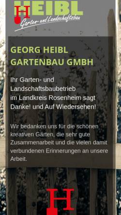 Vorschau der mobilen Webseite www.heibl-galabau.de, Heibl Galabau Rosenheim