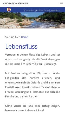 Vorschau der mobilen Webseite www.lebensfluss.ch, Lebensfluss