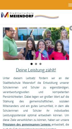 Vorschau der mobilen Webseite www.sts-meiendorf.hamburg.de, Haupt- und Realschule Meiendorf