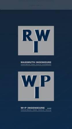 Vorschau der mobilen Webseite www.wassmuth-ingenieure.de, RWI Wassmuth Ingenieure