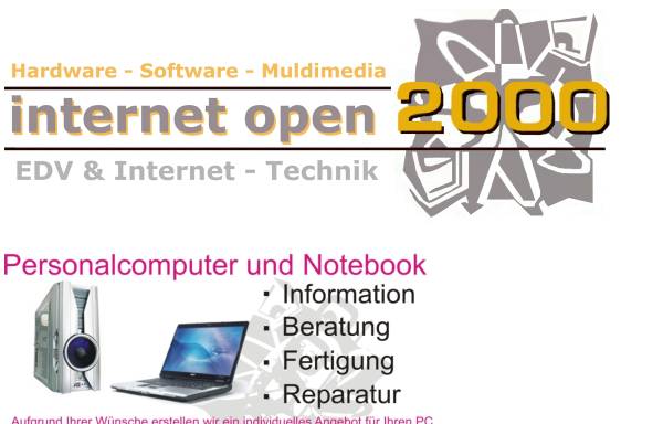 Vorschau von www.internetopen2000.de, Internetopen 2000