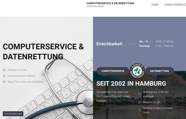 Vorschau von www.pcservice-wach.de, PC-Service, Inh. Joachim Wach