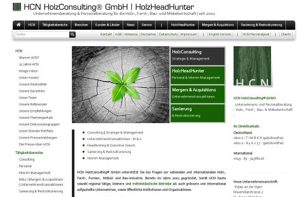 Vorschau von www.holz.consulting, HCN HolzConsulting GmbH
