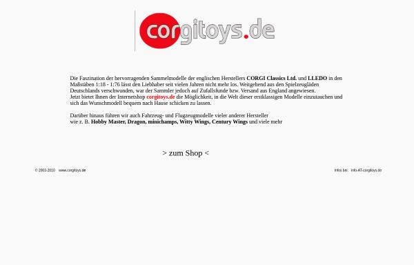 Vorschau von www.corgitoys.de, Corgitoys.de, Claus Florschütz