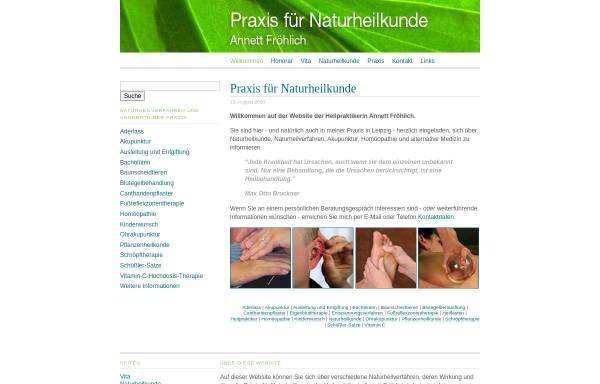 Vorschau von www.froehlich-naturheilkunde.de, Annett Fröhlich