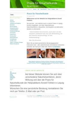 Vorschau der mobilen Webseite www.froehlich-naturheilkunde.de, Annett Fröhlich