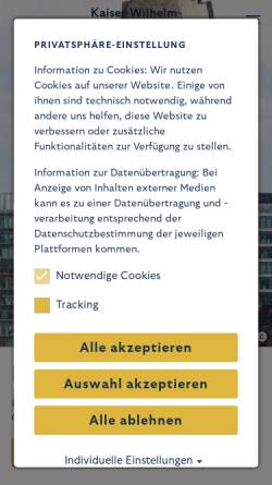 Vorschau der mobilen Webseite www.gedaechtniskirche-berlin.de, Evangelische Kaiser-Wilhelm-Gedächtniskirche