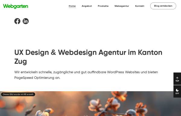Vorschau von www.webgarten.ch, Webgarten GmbH